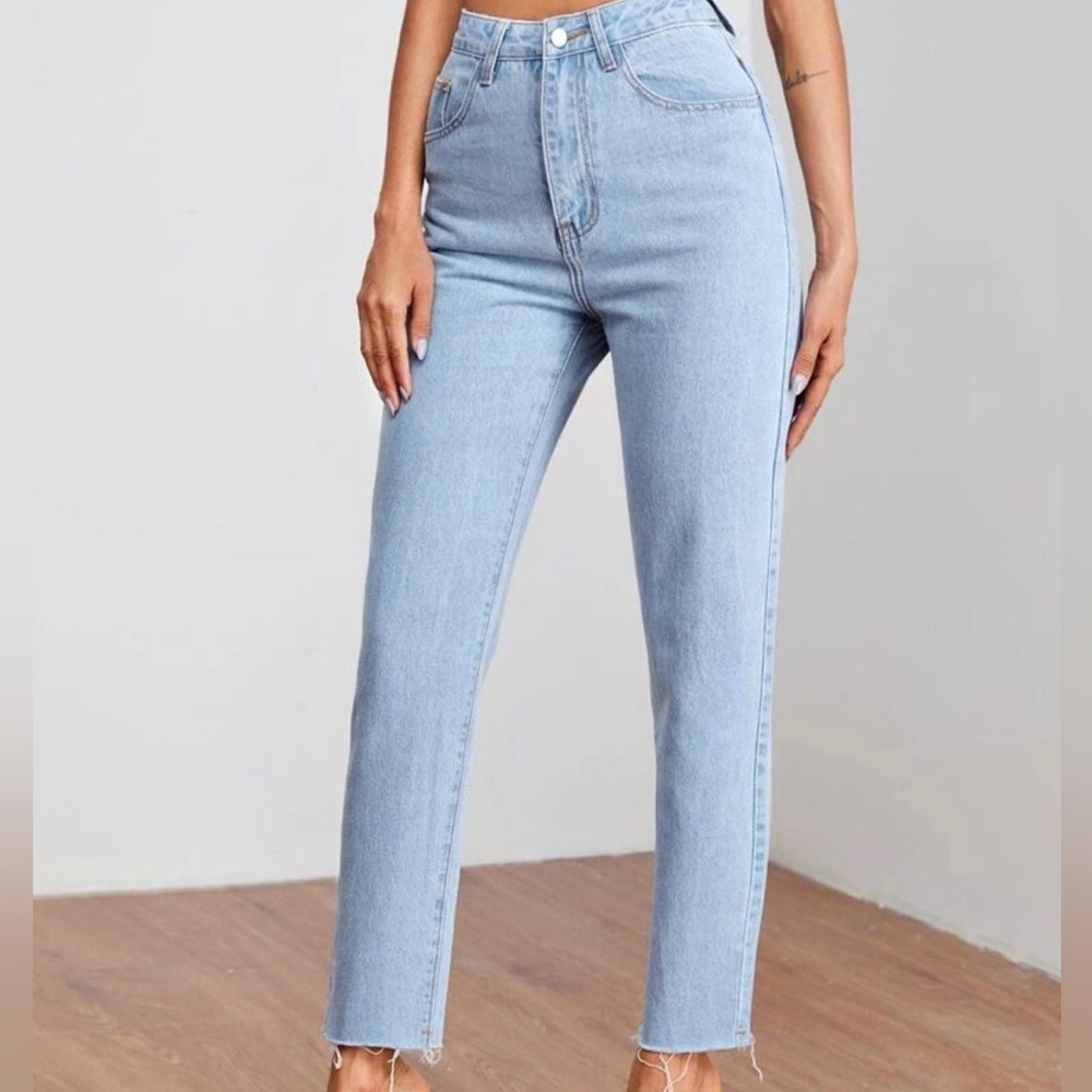 High waisted mom jeans